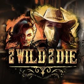 Slots logo of 2 Wild 2 Die from Hacksaw Gaming at Stake Casino