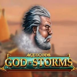Age Of The Gods: God of Storms logo by Playtech at Stake Casino