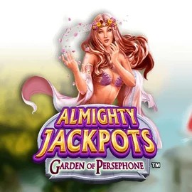 Almighty Jackpots: Garden of Persephone logo by Novomatic at Stake Casino