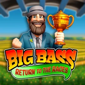Big Bass Return to the Races logo – Slots by Pragmatic Play at Stake Casino