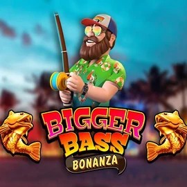 Bigger Bass Bonanza logo – Slots by Pragmatic Play at Stake Casino