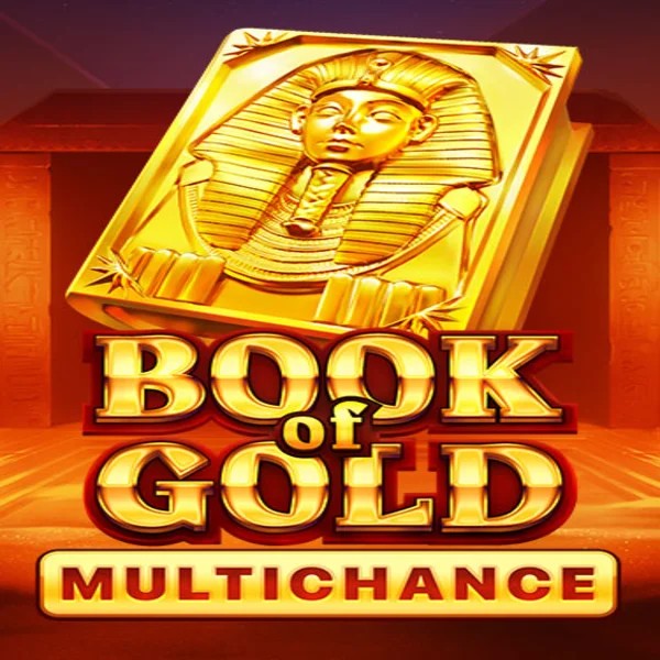 Book of Gold Multichance slot visual from Playson available on stakecasinoo.org