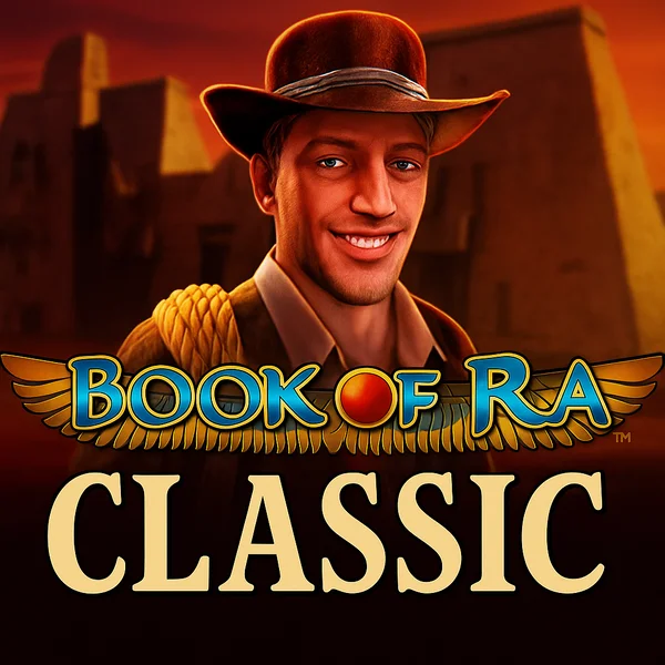Book of Ra Classic logo by Novomatic Stake Casino