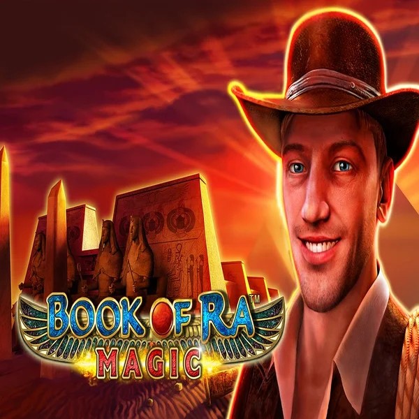 Book of Ra Magic logo by Greentube at Stake Casino