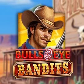 Slots logo of Bulls Eye Bandits from Origins at Stake Casino