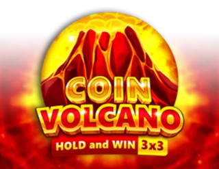 Coin Volcano slot logo by 3 Oaks Gaming at Stake Casino