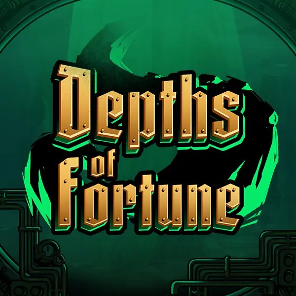 Depths of Fortune slot logo by AvatarUX Studios at Stake Casino