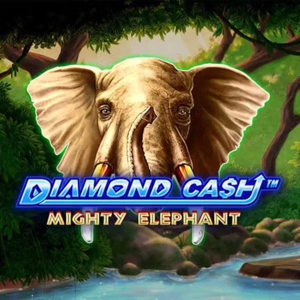 Diamond Cash Mighty Elephant slot logo by Greentube at Stake Casino