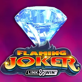 Flaming Joker Link and Win slot logo by Barstruck at Stake Casino