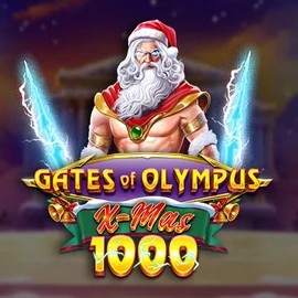 Slots logo of Gates of Olympus Xmas 1000 from Pragmatic Play at Stake Casino