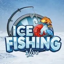 Official Live Casino logo: Ice Fishing Live by Evolution at Stake Casino