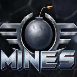 Mines slot logo by Turbo Games at Stake Casino