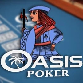 Poker logo of Oasis Poker from Nucleus Gaming at Stake Casino