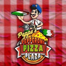 Official Slots logo: Peppe’s Pepperoni Pizza Plaza by Pragmatic Play at Stake Casino