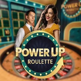 Official Live Casino logo: PowerUP Roulette by Pragmatic Play at Stake Casino