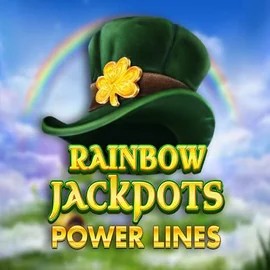 Jackpots logo of Rainbow Jackpots Power Lines from Red Tiger Gaming at Stake Casino