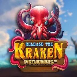 Release the Kraken Megaways online game logo by Pragmatic Play on stakecasinoo.org