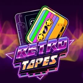 Official Slots logo: Retro Tapes by Push Gaming at Stake Casino