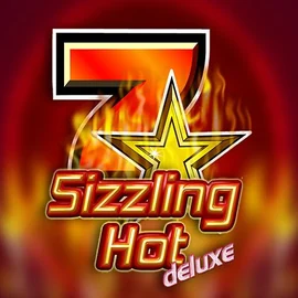 Sizzling Hot Deluxe online game logo by Novomatic on stakecasinoo.org