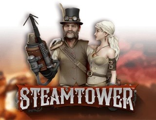 Steam Tower Slot logo by NetEnt Stake Casino