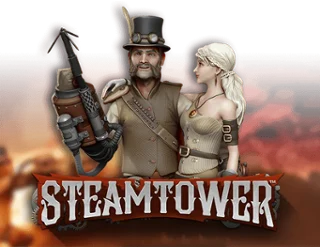Steam Tower Slot game by NetEnt – logo hosted on Stake Casino