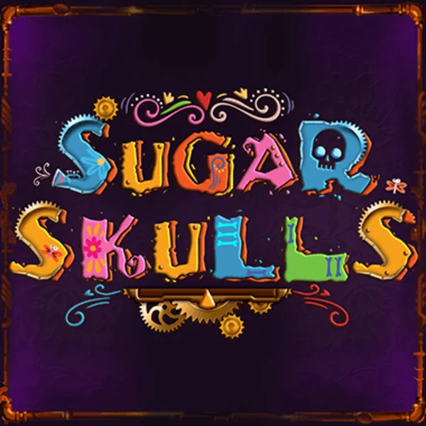 Sugar Skulls slot logo by Booming Games at Stake Casino