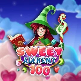 Sweet Alchemy 100 slot visual from Play'n GO available on stakecasinoo.org