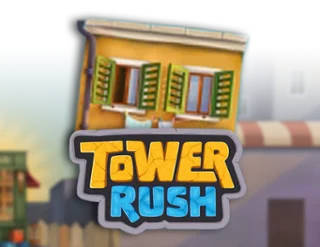 Tower Rush game by Galaxsys – logo hosted on Stake Casino